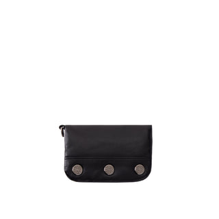 [予約販売/10月下旬入荷] Perfec Button Up Padding Card Wallet Black