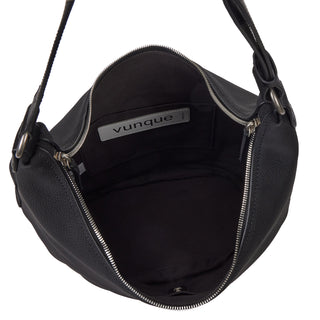 [予約販売/11月下旬入荷] Halfmoon Pebble Hobo L Black