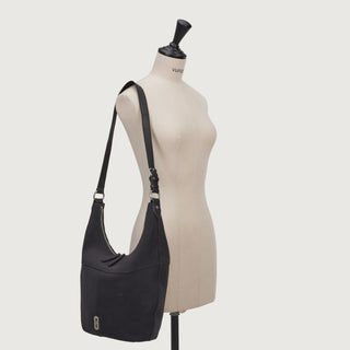 [予約販売/11月下旬入荷] Halfmoon Pebble Hobo L Black