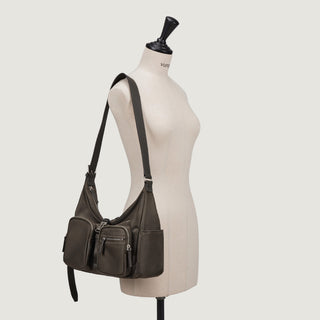 Hey Double Pocket Hobo S Mocha Khaki