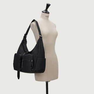 [予約販売/12月上旬入荷] Hey Double Pocket Cordura Hobo M Black