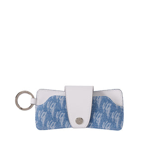 Wave Chain Sunglasses Case White