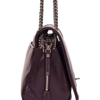 [予約販売/10月下旬入荷] Perfec Flap Chain Shoulder M Plum Wine