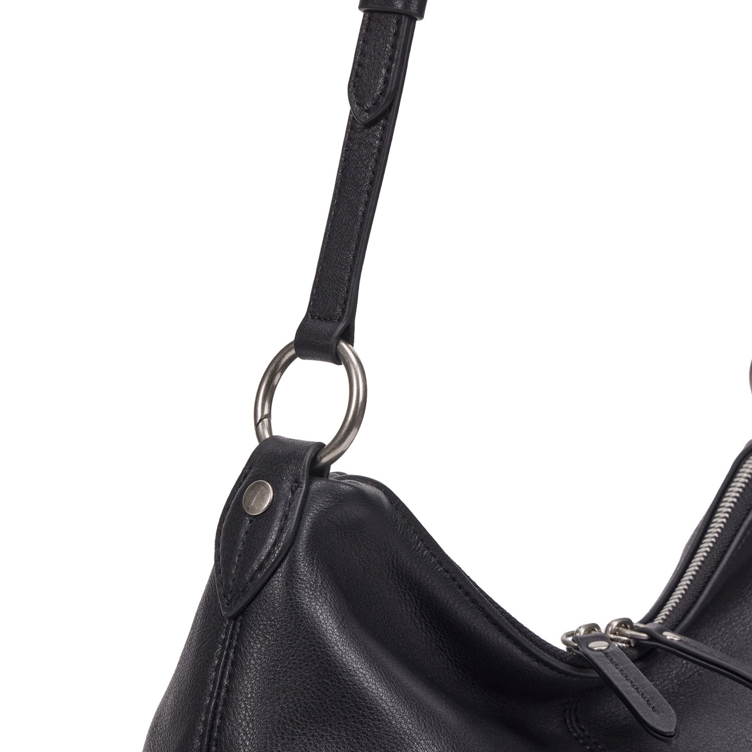 Halfmoon Attache Shoulder S Black – vunque