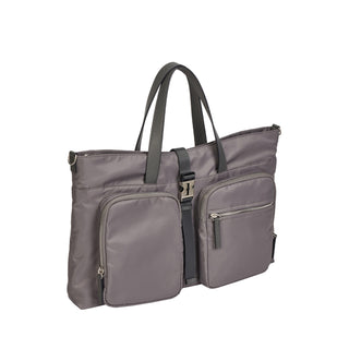 Hey Double Pocket Tote M Grey