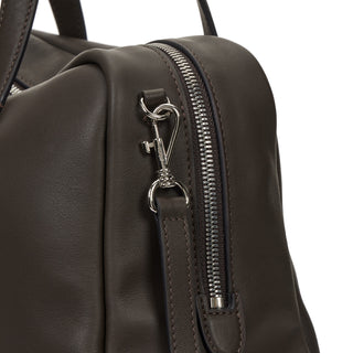 Toque Crumble Tote M Dark Brown