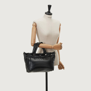 [予約販売/10月下旬入荷] Perfec Button Up Padding Tote M Black
