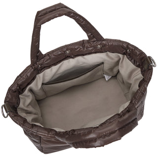 [予約販売/10月下旬入荷] Perfec Button Up Padding Tote M Brown
