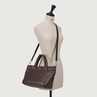 [予約販売/10月下旬入荷] Perfec Button Up Padding Tote M Brown