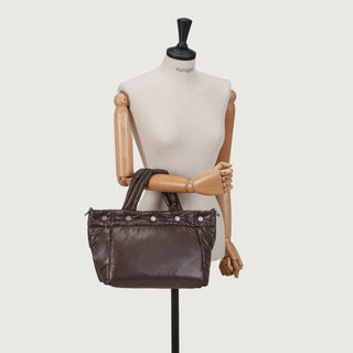 [予約販売/10月下旬入荷] Perfec Button Up Padding Tote M Brown