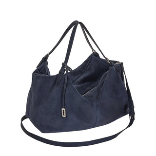 [予約販売/11月上旬入荷] One Eleven Pucker Suede Tote L Goth Navy