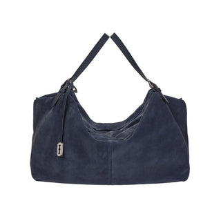 [予約販売/11月上旬入荷] One Eleven Pucker Suede Tote L Goth Navy