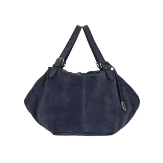 [予約販売/11月上旬入荷] One Eleven Pucker Suede Tote L Goth Navy