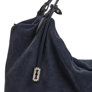 [予約販売/11月上旬入荷] One Eleven Pucker Suede Tote L Goth Navy