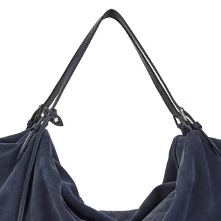 [予約販売/11月上旬入荷] One Eleven Pucker Suede Tote L Goth Navy