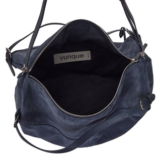 [予約販売/11月上旬入荷] One Eleven Pucker Suede Tote L Goth Navy