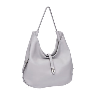 Hey City Leather Hobo M City Grey