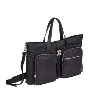 Hey Double Pocket Tote M Black