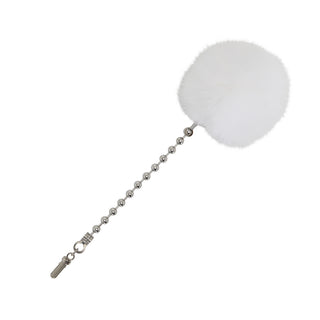 Big Pompom Bullet Chain White