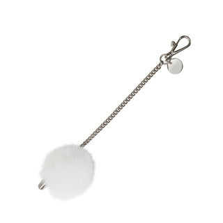 Tiny Pompom Bullet Chain White