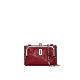 Occam Frame Chain Card Wallet Berry Red