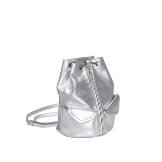 Occam Doux Double Pocket Chain Backpack M Silver