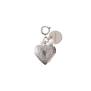 Heart Memory Charm Piccolo Silver