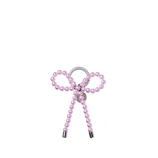 Pearl Ribbon Charm Pink