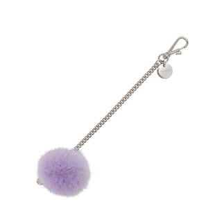 Tiny Pompom Bullet Chain Purple