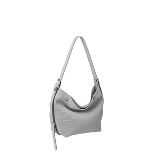 Perfec Button Up Net Hobo Piccolo Foggy Grey