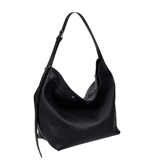 Perfec Button Up Net Hobo L Black